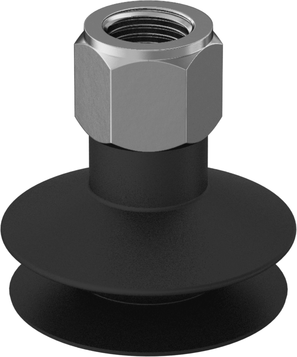 Vakum Vantuzu, Yükseklik Ayarlama, 1,670 inç Vantuz Çapı, 1/4 NPT Dişi Diş