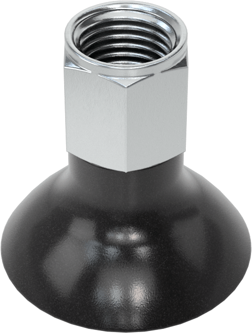 Vakum Vantuzu, 7 lbs. @ 24 in. Hg Kapasite, 1/4 NPT Dişi