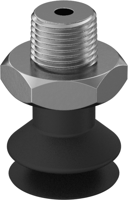 Vakum Vantuzu, Yükseklik Ayarlama, 0,710" Vantuz Çapı, 1/8 NPT Erkek Diş