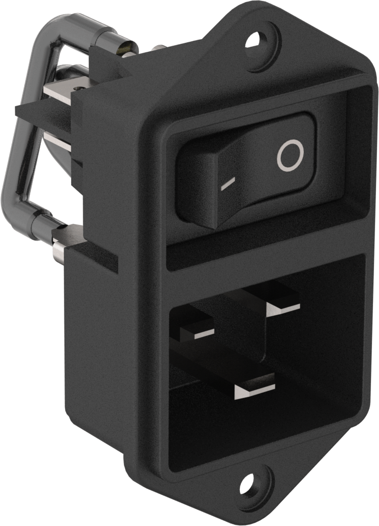 Screw-On IEC C20 Receptacle