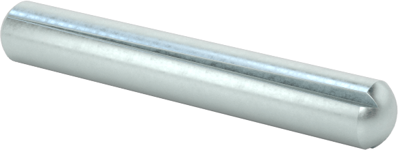 Çinko Kaplı Karbon Çelik Tam Yivli Pim, 2 mm Çap, 14 mm uzunluk, Konik Yivler