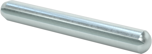 Çinko Kaplı Karbon Çelik Tam Yivli Pim, 2 mm Çap, 16 mm Uzunluk, Paralel Yivler
