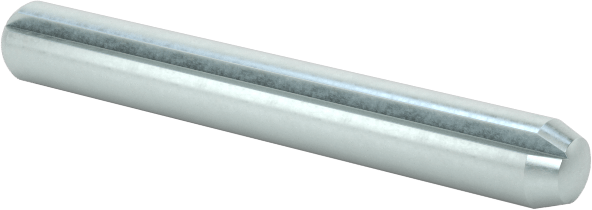 Çinko Kaplı Karbon Çelik Tam Yivli Pim, 2 mm Çap, 16 mm Uzunluk, Paralel Yivler