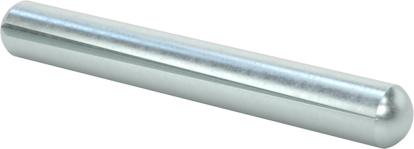 Çinko Kaplı Karbon Çelik Tam Yivli Pim, 2,5 mm Çap, 20 mm Uzunluk, Konik Yivler