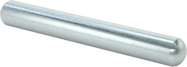 Çinko Kaplı Karbon Çelik Tam Yivli Pim, 2,5 mm Çap, 20 mm Uzunluk, Konik Yivler