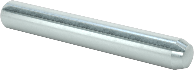 Çinko Kaplı Karbon Çelik Tam Yivli Pim, 4 mm Çap, 30 mm Uzunluk, Paralel Yivler