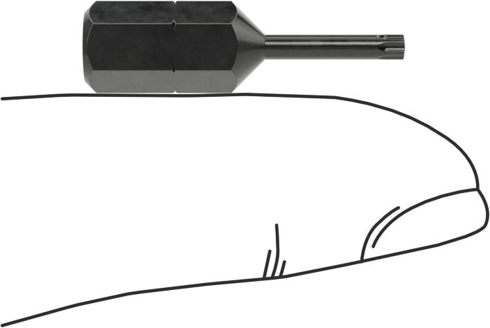 IP7 Torx-Plus Ucu, 1/4" Altıgen Şaft