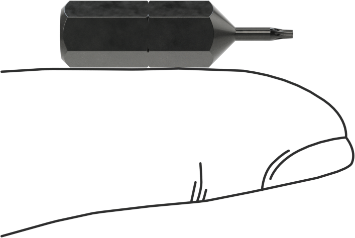 IP2 Torx-Plus Ucu, 1/4" Altıgen Şaft