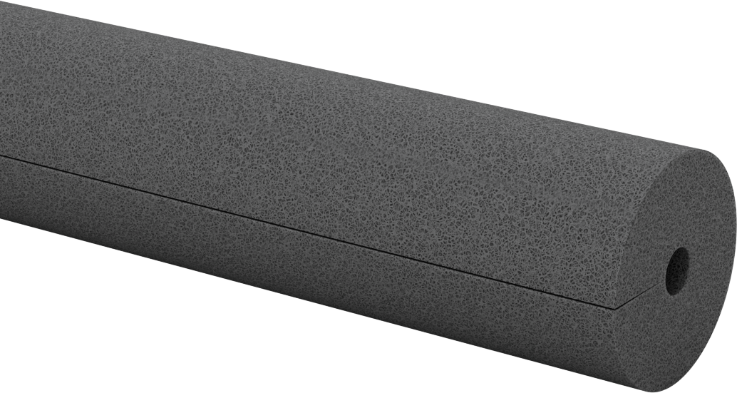Polietilen Köpük Boru Yalıtımlı Yarık Boru, -295° ila 200°F Sıcaklık Aralığı, 3/4" Kalın Duvar, 3/8" ID