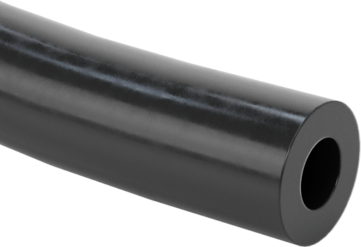 Ultra Kimyasal Dirençli Yumuşak Plastik Boru, Opak Siyah Versilon, 1/8" ID, 1/4" OD, 50 Fit Uzunluk