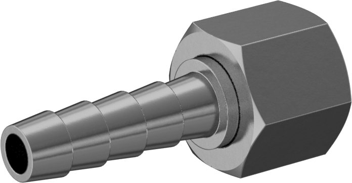 Hava ve Su için Sıkı Sızdırmaz Dikenli Hortum Bağlantı Parçası, 1/4" Hortum İç Çapı için Düz Adaptör, 1/4 NPSM Dişi