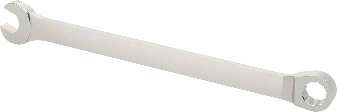 12 Uçlu Açıklık Kombinasyon Anahtarı, Yüksek Kaldıraç, 15 mm Boyut, 10-1/2" Toplam Uzunluk