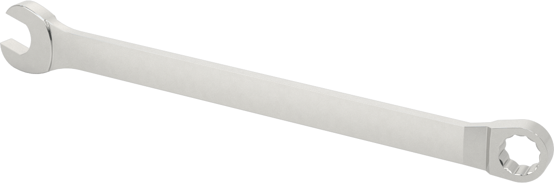 12 Uçlu Açıklık Kombinasyon Anahtarı, Yüksek Kaldıraç, 13 mm Boyut, 9" Toplam Uzunluk