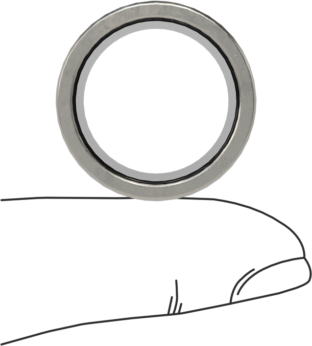 Kuru Çalışmalı Metal Takviyeli PTFE Kovanlı Rulman, 17-4 PH Paslanmaz Çelik Gövde, 3/4" Mil Çapı için, 3/4" Uzunluk