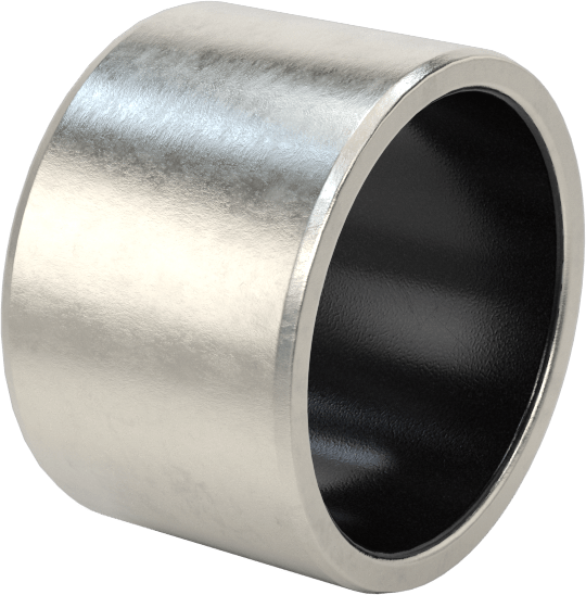 Kuru Çalışmalı Metal Takviyeli PTFE Kovanlı Rulman, 17-4 PH Paslanmaz Çelik Gövde, 1" Mil Çapı için, 3/4" Uzunluk