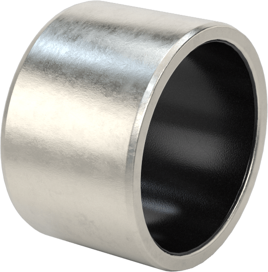 Kuru Çalışmalı Metal Takviyeli PTFE Kovanlı Rulman, 17-4 PH Paslanmaz Çelik Gövde, 1" Mil Çapı için, 3/4" Uzunluk