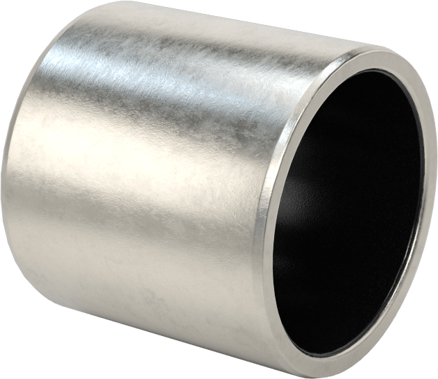 Kuru Çalışmalı Metal Takviyeli PTFE Kovanlı Rulman, 17-4 PH Paslanmaz Çelik Gövde, 1" Mil Çapı için, 1-1/8" Uzunluk