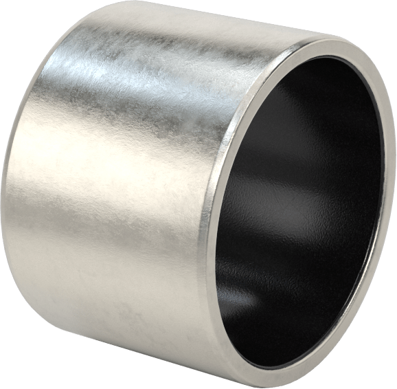 Kuru Çalışmalı Metal Takviyeli PTFE Kovanlı Rulman, 17-4 PH Paslanmaz Çelik Gövde, 1-1/4" Mil Çapı için, 1" Uzunluk