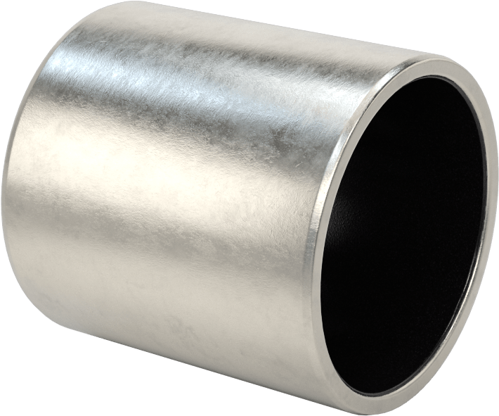 Kuru Çalışmalı Metal Takviyeli PTFE Kovanlı Rulman, 17-4 PH Paslanmaz Çelik Gövde, 1-1/4" Mil Çapı için, 1-1/2" Uzunluk