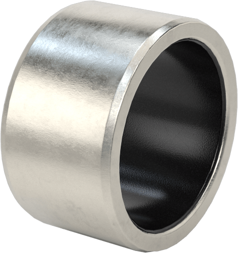 Kuru Çalışmalı Metal Takviyeli PTFE Kovanlı Rulman, 17-4 PH Paslanmaz Çelik Gövde, 1/2" Mil Çapı için, 11/32" Uzunluk