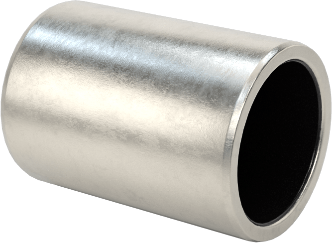 Kuru Çalışmalı Metal Takviyeli PTFE Kovanlı Rulman, 17-4 PH Paslanmaz Çelik Gövde, 1/2" Mil Çapı için, 7/8" Uzunluk