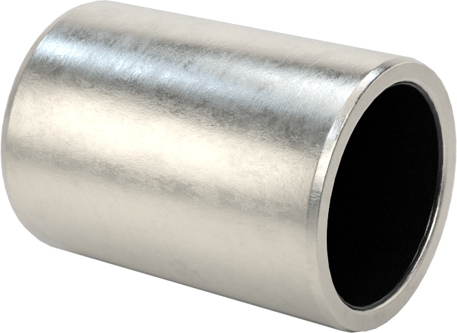 Kuru Çalışmalı Metal Takviyeli PTFE Kovanlı Rulman, 17-4 PH Paslanmaz Çelik Gövde, 1/2" Mil Çapı için, 7/8" Uzunluk