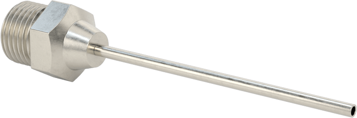 Hava Nozulu, Hassas Hava Akışı, 1/8 NPSM Erkek, 2-3/8" Toplam Uzunluk
