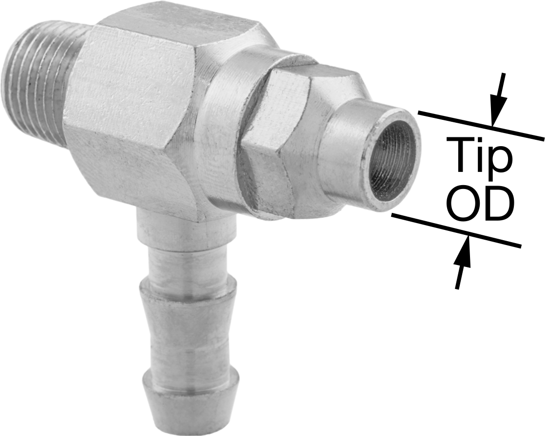 Üfleme ve Püskürtme Hava Nozulu, 1/8 NPT Erkek Giriş