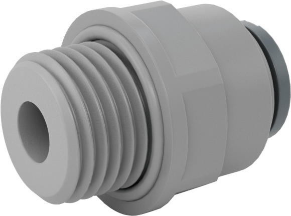 İçme Suyu için İtme-Bağlantı Elemanı, Düz Adaptör, 1/4" Boru Dış Çapı x 1/4 BSPP Erkek için