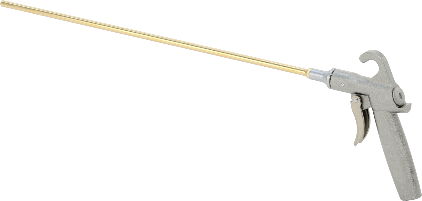 Talaş Koruyucu Tabanca Üfleme Tabancası, Uzatılmış Menzil, 18" uzunluğunda nozullu