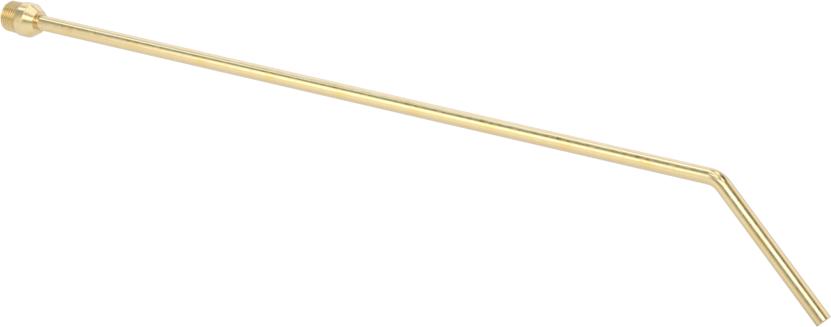Chip-Guard Pistol Blowgun için 12" Uzun Açılı Uzun Menzilli Nozul