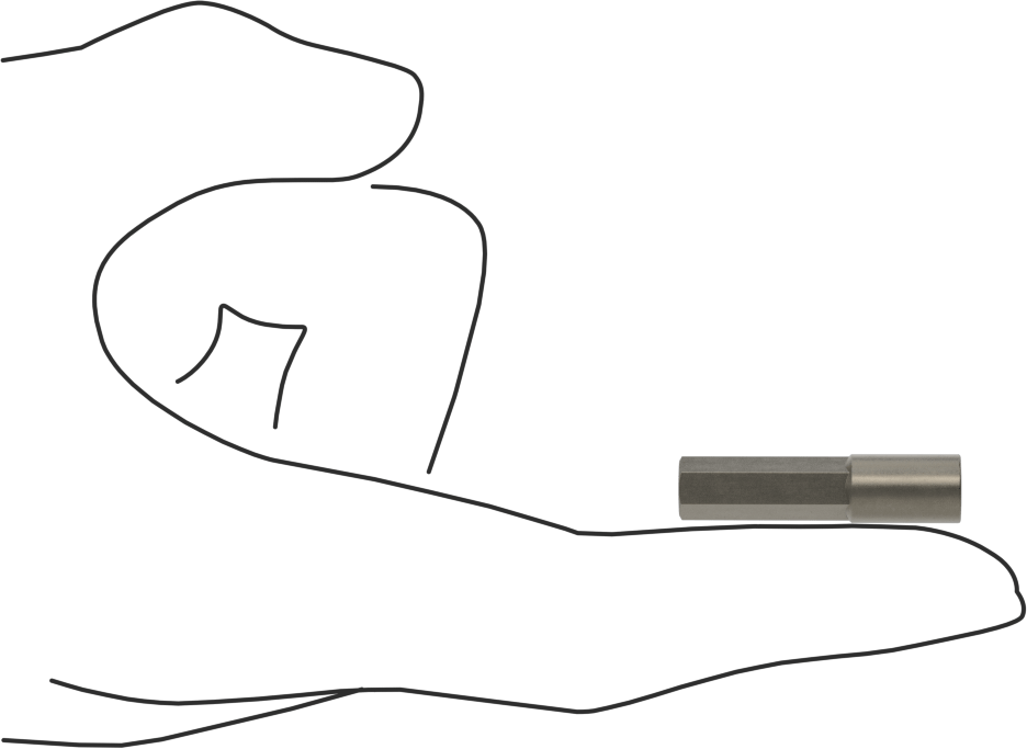 3/16" Somun Sürücü Ucu, 1/4" Altıgen Şaft
