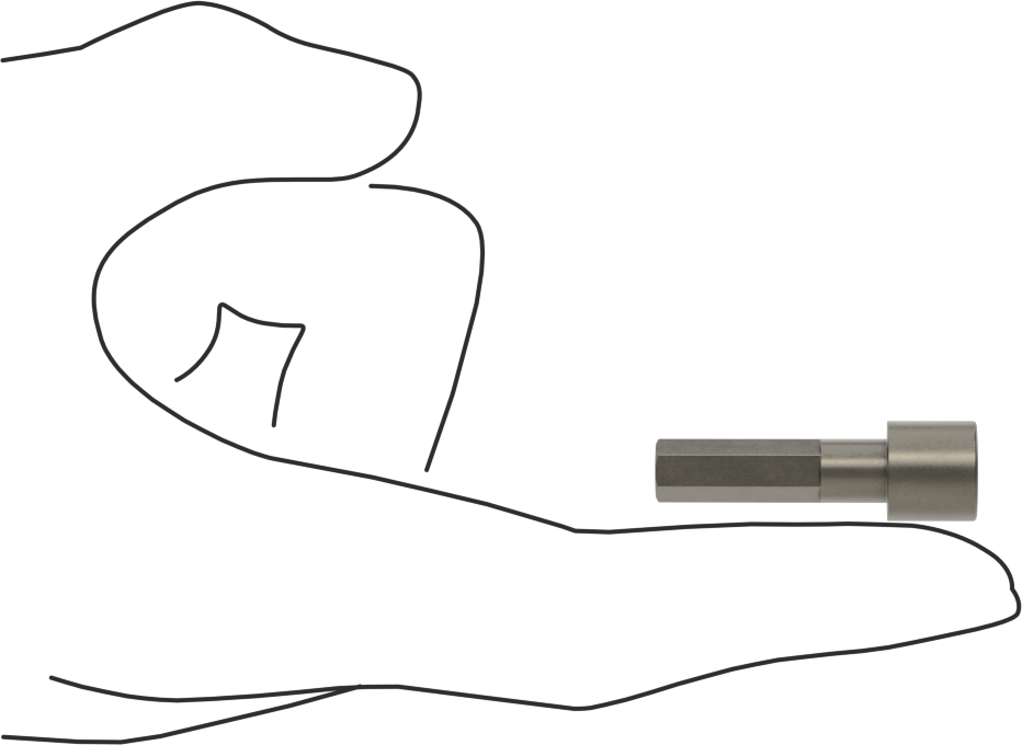 5/16" Somun Sökücü Ucu, 1/4" Altıgen Şaft
