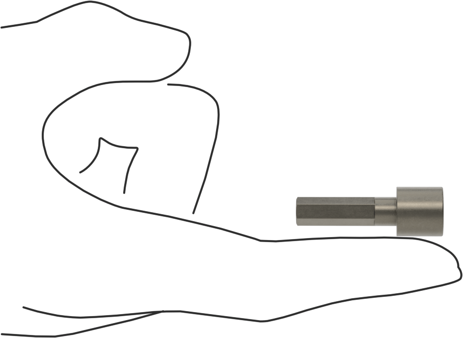 11/32" Somun Sürücü Ucu, 1/4" Altıgen Şaft