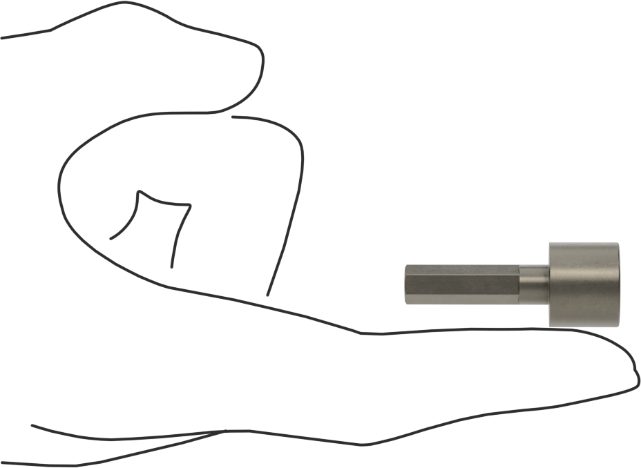 7/16" Somun Sürücü Ucu, 1/4" Altıgen Şaft