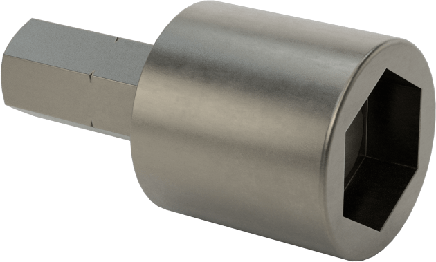 Bağlantı Elemanı Tutucu Somun Anahtarı Ucu, 1/4" Altıgen Şaft Boyutu, 3/8" Boyut