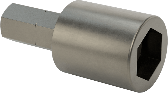 Bağlantı Elemanı Tutucu Somun Anahtarı Ucu, 1/4" Altıgen Şaft Boyutu, 8 mm Boyut