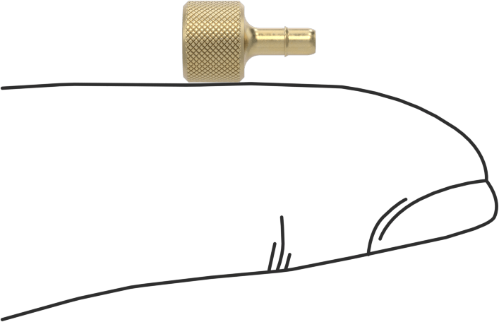 Pirinç Düşük Basınçlı Dikenli Boru Bağlantısı, Hava ve Su için, 1/16" İç Çaplı Boru için Fiş