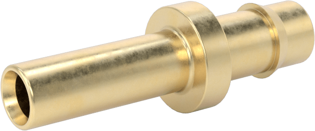 Pirinç Düşük Basınçlı Dikenli Boru Bağlantısı, Düz Adaptör, 1/4" Boru İç Çapı için, 1/4" Boru Gövde Dış Çapı