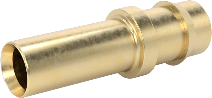 Pirinç Düşük Basınçlı Dikenli Boru Bağlantısı, Düz Adaptör, 3/8" Boru İç Çapı için, 3/8" Boru Gövde Dış Çapı