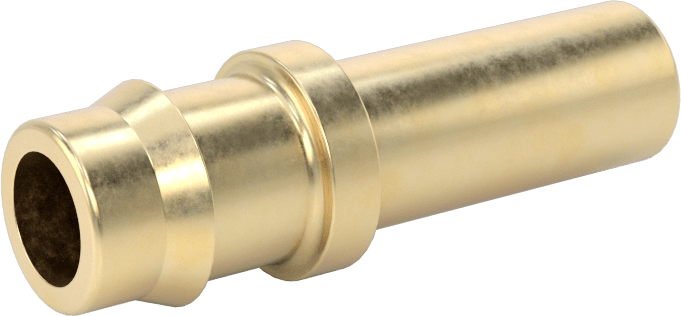 Pirinç Düşük Basınçlı Dikenli Boru Bağlantısı, Düz Adaptör, 3/8" Boru İç Çapı için, 3/8" Boru Gövde Dış Çapı