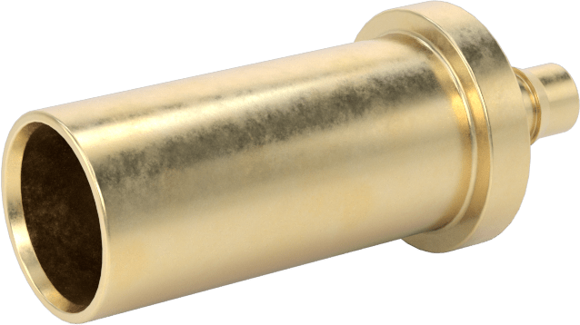 Pirinç Düşük Basınçlı Dikenli Boru Bağlantısı, Düz Adaptör, 0,17" Boru İç Çapı için, 1/2" Boru Gövde Dış Çapı