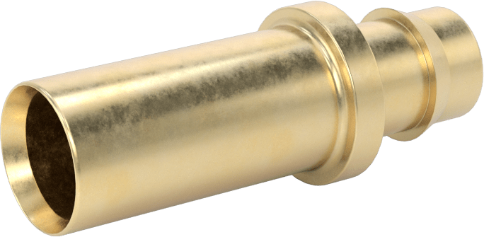 Pirinç Düşük Basınçlı Dikenli Boru Bağlantısı, Düz Adaptör, 3/8" Boru İç Çapı için, 1/2" Boru Gövde Dış Çapı