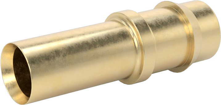 Pirinç Düşük Basınçlı Dikenli Boru Bağlantısı, Düz Adaptör, 1/2" Boru İç Çapı için, 1/2" Boru Gövde Dış Çapı