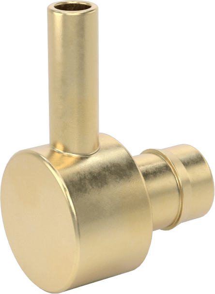 Pirinç Düşük Basınçlı Dikenli Boru Bağlantısı, 90 Derece Adaptör, 3/8“ Boru İç Çapı x 1/4” Boru Gövde Dış Çapı için
