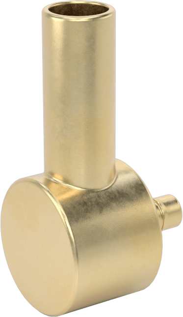 Pirinç Düşük Basınçlı Dikenli Boru Bağlantısı, 90 Derece Adaptör, 0,17“ Boru İç Çapı x 3/8” Boru Gövde Dış Çapı