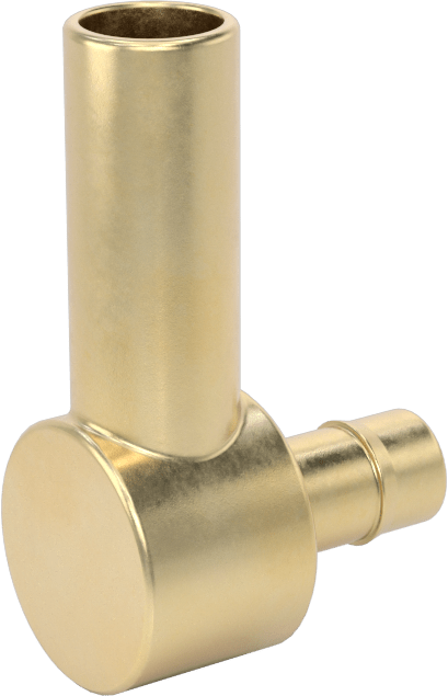 Pirinç Düşük Basınçlı Dikenli Boru Bağlantısı, 90 Derece Adaptör, 1/4“ Boru İç Çapı x 3/8” Boru Gövde Dış Çapı için