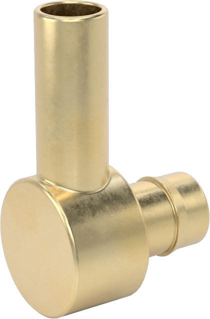 Pirinç Düşük Basınçlı Dikenli Boru Bağlantısı, 90 Derece Adaptör, 3/8“ Boru İç Çapı x 3/8” Boru Gövde Dış Çapı