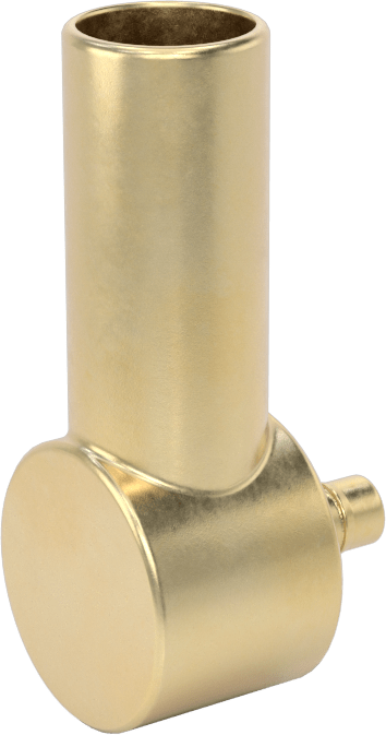 Pirinç Düşük Basınçlı Dikenli Boru Bağlantısı, 90 Derece Adaptör, 0,17“ Boru İç Çapı x 1/2” Boru Gövde Dış Çapı için