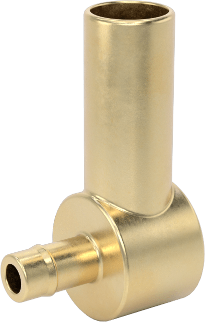 Pirinç Düşük Basınçlı Dikenli Boru Bağlantısı, 90 Derece Adaptör, 1/4“ Boru İç Çapı x 1/2” Boru Gövde Dış Çapı için